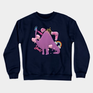 Valentines Dinosaur - Please accept my love Crewneck Sweatshirt